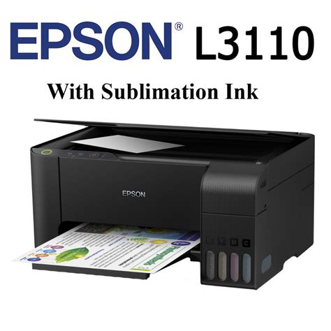 Epson L3110 All-in-One Ink Tank Printer with Sublimation Ink | Shopee Malaysia