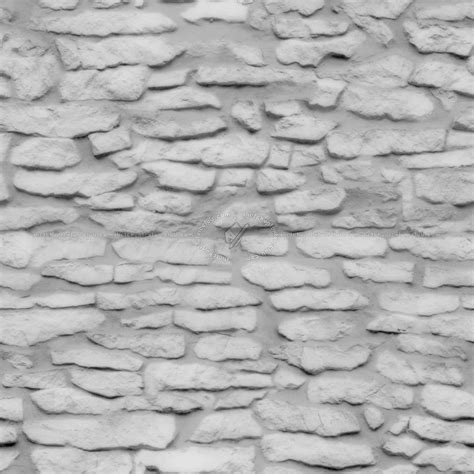 white painted stone wall PBR texture seamless 21951