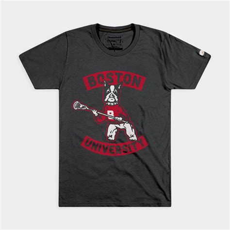 BU Terriers Vintage Lacrosse Logo Tee | Homefield