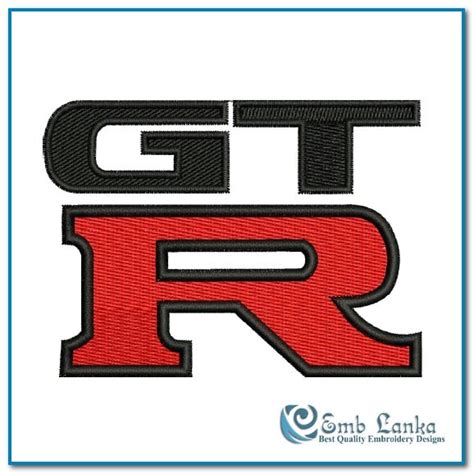 Nissan GT-R Logo 2 Embroidery Design | Emblanka.com