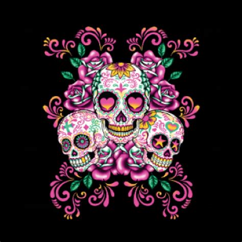 Sugar Skull Background, Pink Skull HD phone wallpaper | Pxfuel