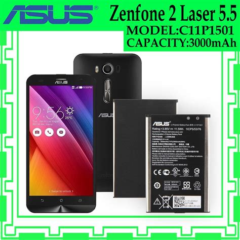 Asus Zenfone 2 Laser 5.5 Battery (C11P1501) ZE550KL ZE601KL Z00LD Z011D ZD551KL Z00UD (3000mAh ...