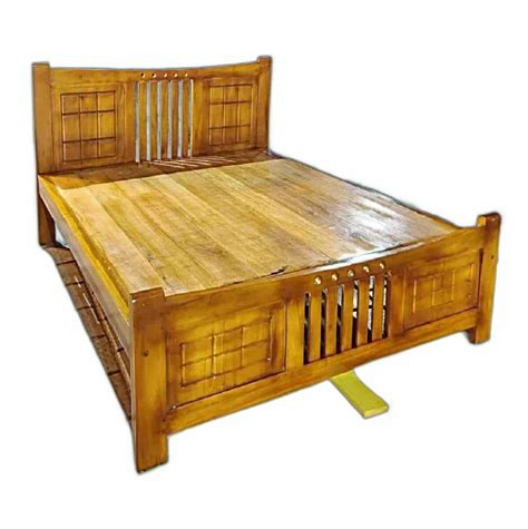 King Size Teak Wood Wooden Double Cot Bed, Without Storage at Rs 30000 in Chennai