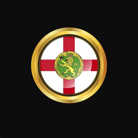 Alderney flag Golden button 14289809 Vector Art at Vecteezy