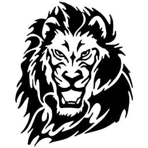 Amazon.com: Roaring Lion Decal Sticker (black), Decal Sticker Vinyl Car ...