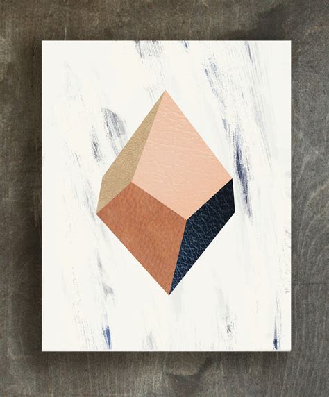 Diamond geode art print - Ferme à Papier