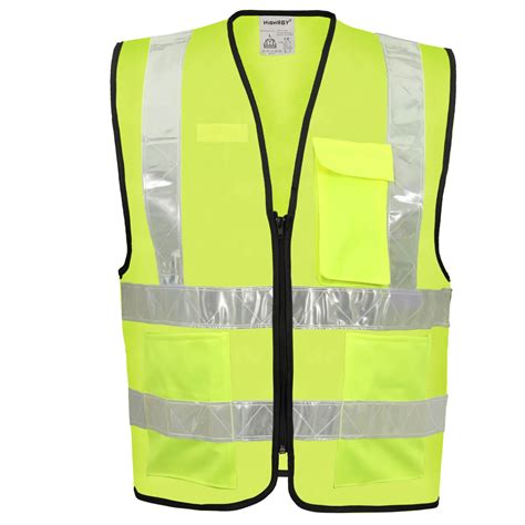 HIGH VISIBILITY SAFETY VEST-2 YELLOW - Protective Equipment,Workwear&Apparel