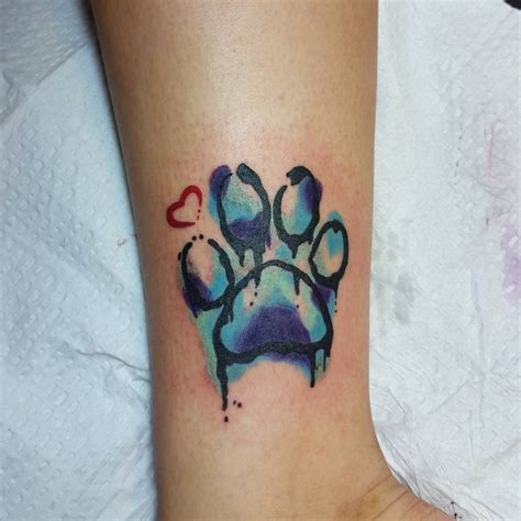 90+ Best Paw Print Tattoo Meanings and Designs - Nice Trails (2019)