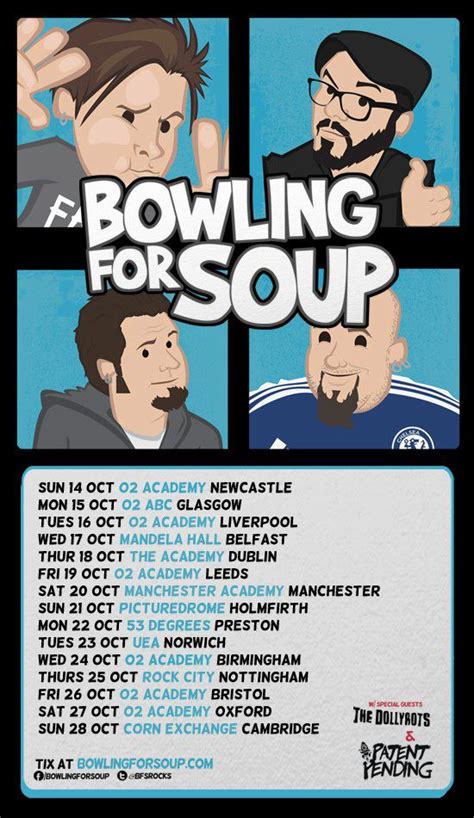 The Music Obsession: UK Tour Dates: Bowling For Soup + Patent Pending