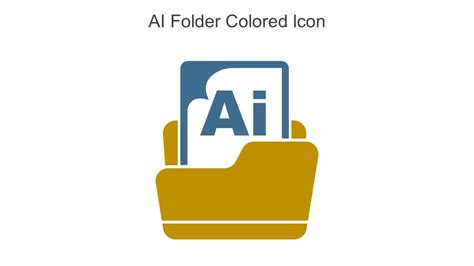 AI Folder Colored Icon In Powerpoint Pptx Png And Editable Eps Format