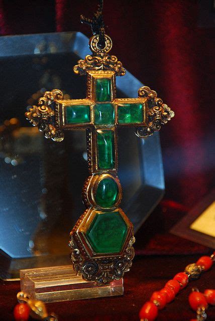 From the Atocha shipwreck, the Atocha gold and emerald cross. I saw these at the Mel Fisher ...