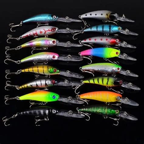 17pcs/lot Fishing Tackle set 2 Models Multi color Mixed Fishing Lures ...