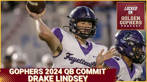 Minnesota Gophers Future QB Drake Lindsey Officially A Gopher - Ready ...