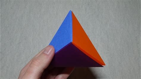 Modular Seamless Triangular Bipyramid - Pure Origami - YouTube