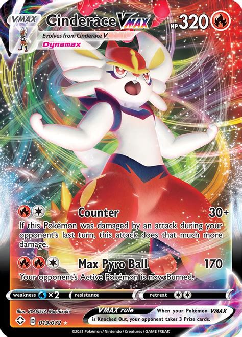 Serebii.net Pokémon Card Database - Shining Fates - #19 Cinderace VMAX