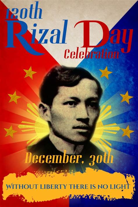 Custom Rizal Day Poster Template