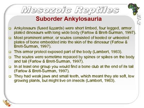 MESOZOIC REPTILESInvader of Land l l Presented by