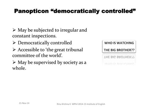 Michel Foucault Panopticon