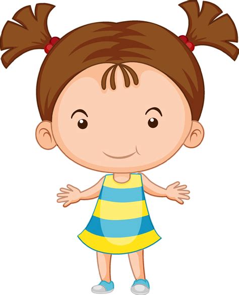 Cute Girl Cartoon Vector Art, Icons, and Graphics for Free Download