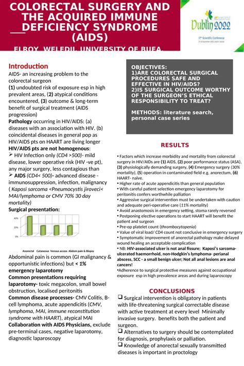 (PDF) ARE COLORECTAL SURGICAL PROCEDURES SAFE AND EFFECTIVE IN HIV/AIDS ...