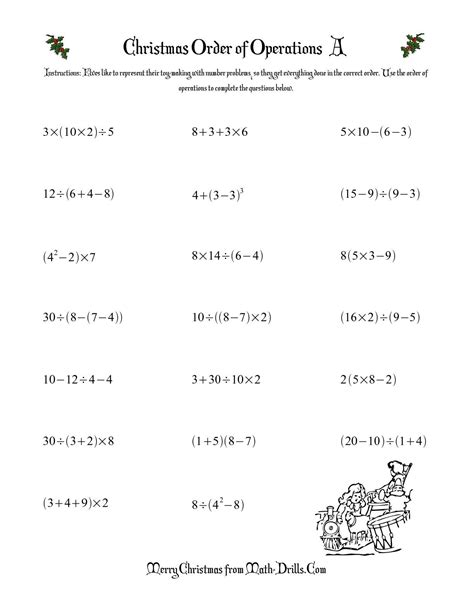 Order Of Operations Basic Worksheets