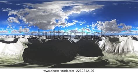 Mountain Landscape Sunrise Mountains Hdri Environment Stock ...