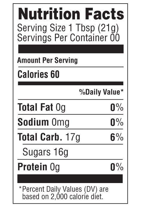 Honey Nutrition Label Template | printable label templates