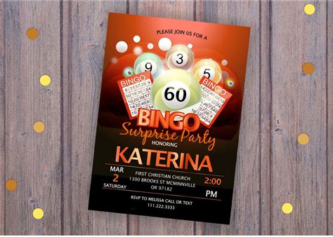 Bingo Invitation Template