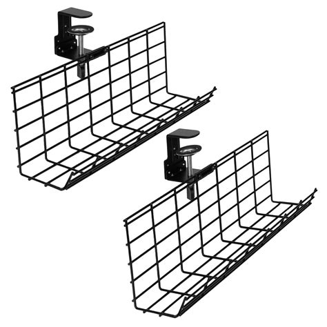 Clamp-on Cable Management Racks – VIVO - desk solutions, screen mounting, and more