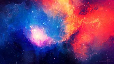 Wallpaper : colorful, digital art, abstract, galaxy, sky, stars, space art, nebula, atmosphere ...
