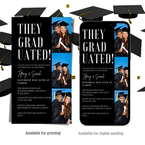 Twins Graduation - Etsy