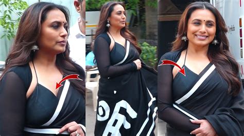 Rani Mukerji Looks Gorgeous In Black Saree | Bollywood Celebs | Actress ...