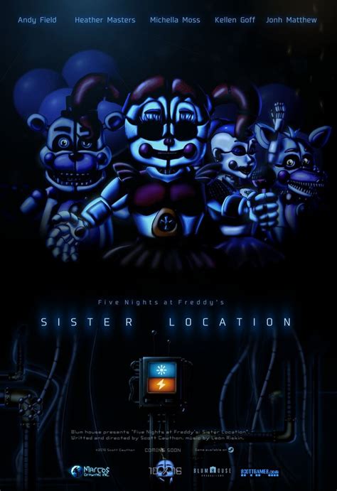 an image of a movie poster for the animated film sister location ...