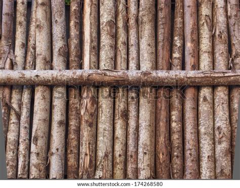 Medieval Palisade Stakewall Fence Wall Made Stock Photo (Edit Now ...