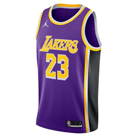 Nike Los Angeles Lakers Lebron James 2020/21 Mens Statement Edition Swingman Jersey Purple S ...