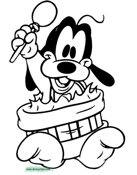 Cute Goofy Coloring Pages Mickey Mouse Coloring Pages Baby Coloring ...