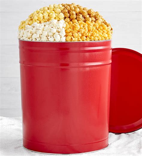 Simply Red Popcorn Tins from The Popcorn Factory