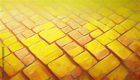 Yellow brick road background. Can be used as wallpaper Stock Illustration | Adobe Stock