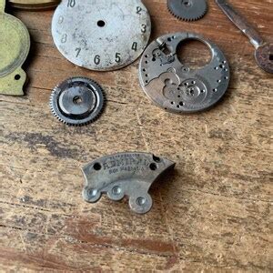 Vintage Watch Parts Lot of 10 Pieces Pocket Watch Clock Hands Steampunk Watch Face Mixed Media ...