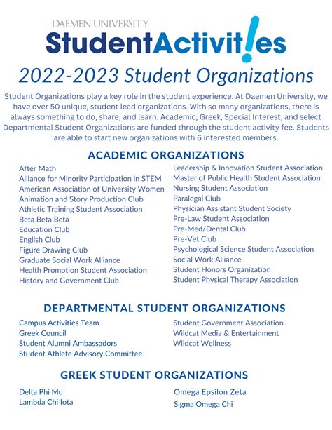 Student Organizations | Daemen University