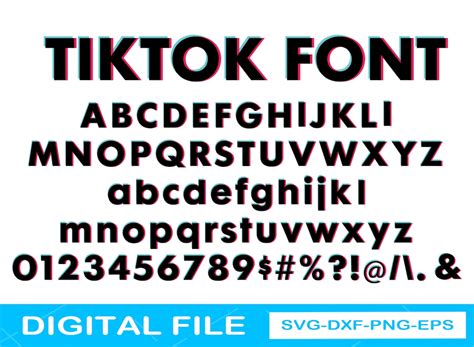 Font Tiktok Svg Alfabet TikTok Lettertype Letters Bestanden | Etsy