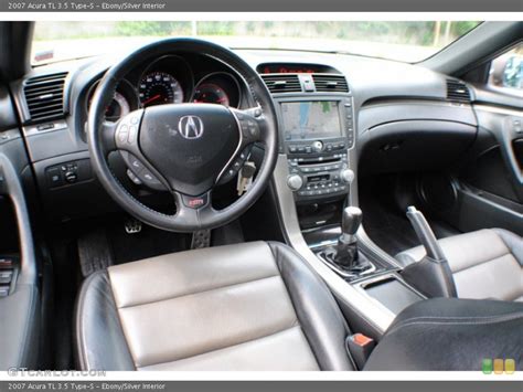 Ebony/Silver Interior Prime Interior for the 2007 Acura TL 3.5 Type-S #68035880 | GTCarLot.com