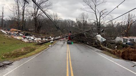 Tornado Damage Widespread in Clarksville TN - YouTube