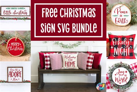 Christmas Sign Bundle - Free SVG Cut Files - Special Heart Studio