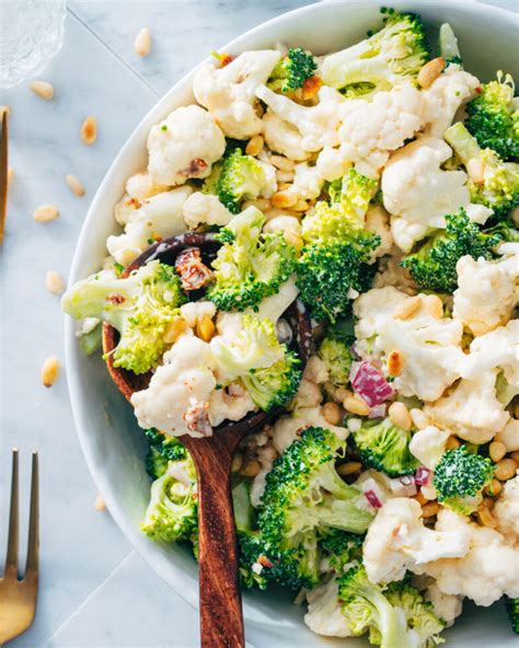 Broccoli Cauliflower Salad – A Couple Cooks