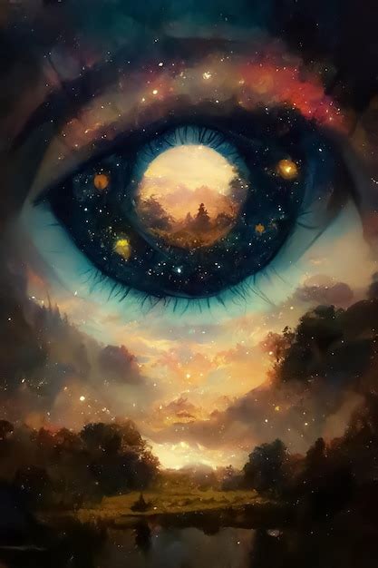 Premium Photo | The eye of the universe