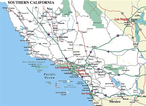 Detailed Map Of Southern California | Printable Maps