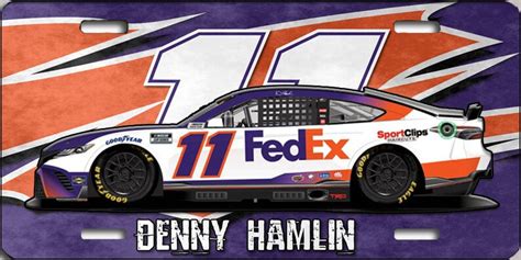 Denny Hamlin Number Car and Name Nascar Photo License Plate - Etsy UK