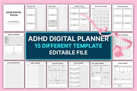 Best Editable ADHD Digital Planner - Etsy