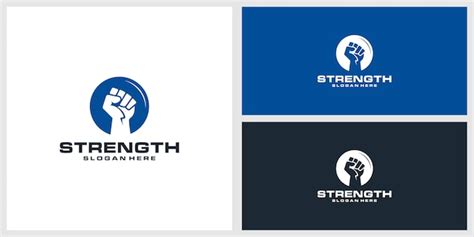 Premium Vector | Strength logo design template